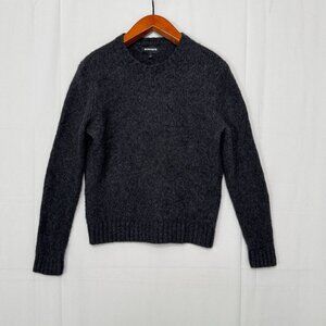 Bonobos Gray Extra Fine Merino Wool Nylon Alpaca Blend Crew Neck Sweater Small